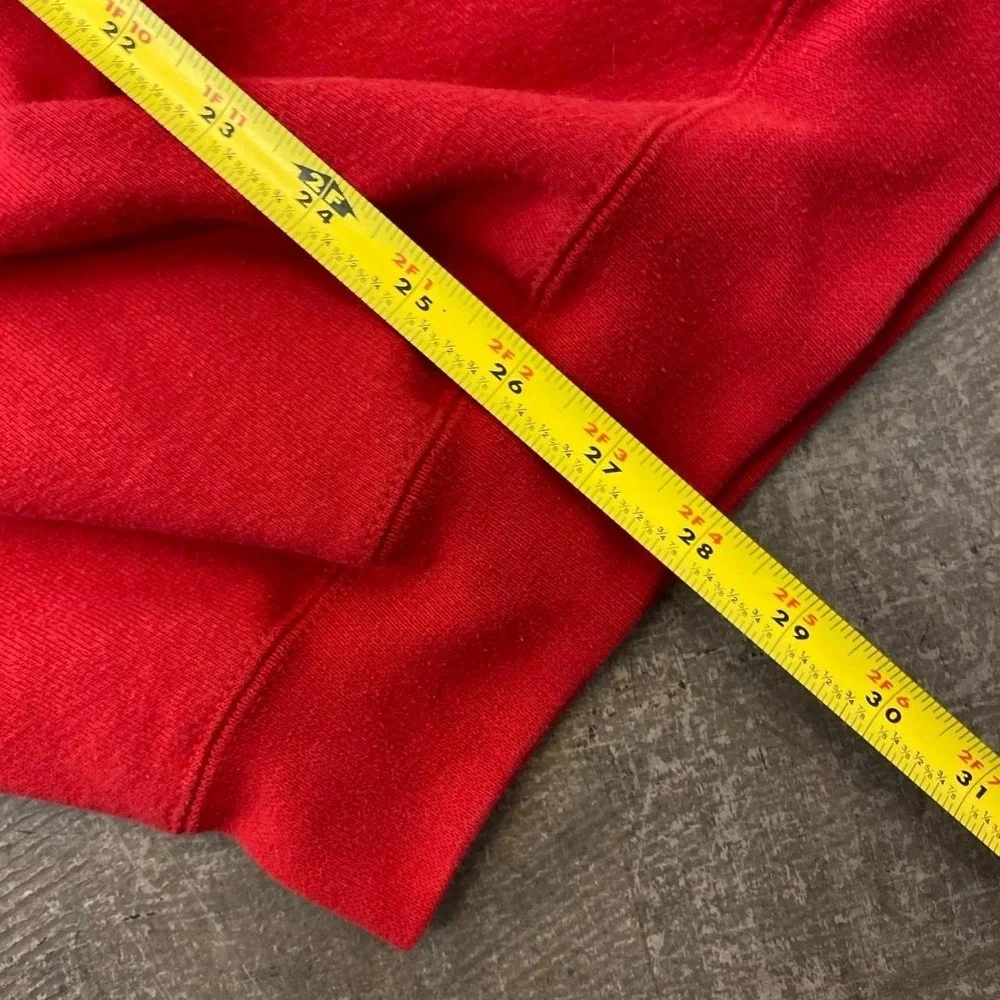 Vintage Y2K Bum Equipment Academy Red Crewneck Sweatshirt Size XL